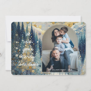 Cartes Pour Fêtes Annuelles Plaisir personnalisé Colorful Abstrait Winter Wond