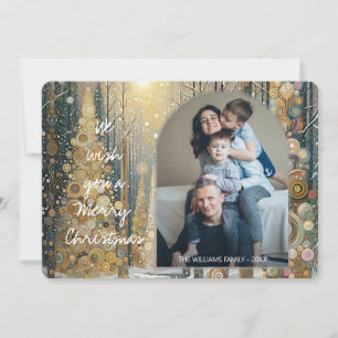 Cartes Pour Fêtes Annuelles Plaisir personnalisé Colorful Abstrait Winter Wond