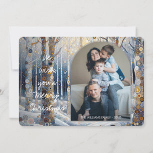 Cartes Pour Fêtes Annuelles Plaisir personnalisé Colorful Abstrait Winter Wond