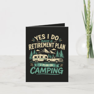 Cartes Pour Fêtes Annuelles Plan de retraite de camping