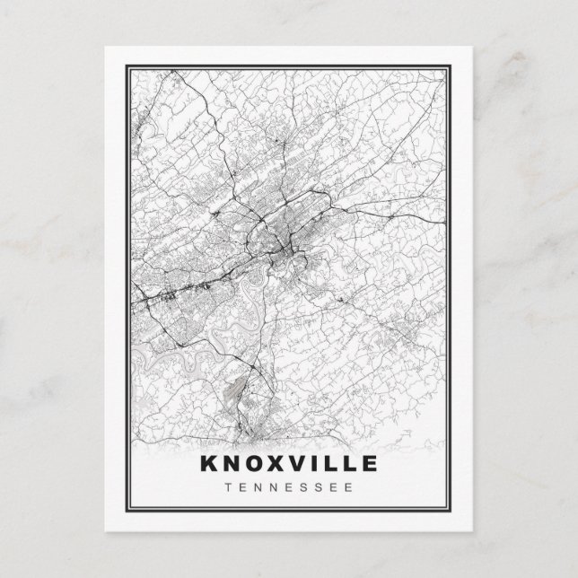 Cartes Pour Fêtes Annuelles Plan Knoxville (Devant)