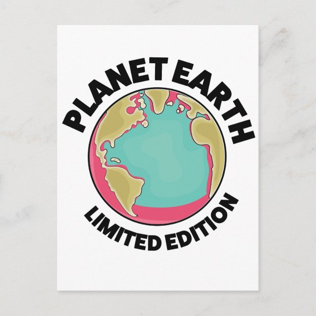 Cartes Pour Fêtes Annuelles Planète Terre édition limitée (Devant)