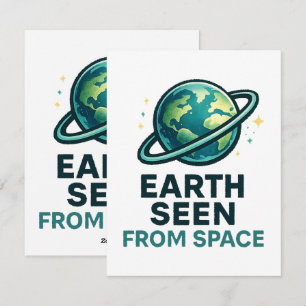 Cartes Pour Fêtes Annuelles Planètes d'astronaute drôles