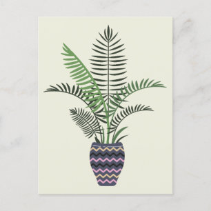 Cartes Pour Fêtes Annuelles Plante dans Vase décorative