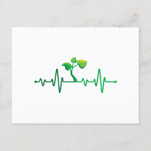 Cartes Pour Fêtes Annuelles Plante Heartbeat - Botany Botanist Gardening Plant
