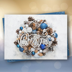 Cartes Pour Fêtes Annuelles Plat de couronne de Noël