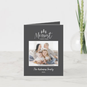 Cartes Pour Fêtes Annuelles Plateau de photo rustique de Noël minimal moderne