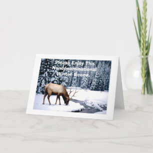 Cartes Pour Fêtes Annuelles Please Enjoy This Nondenominational Winter Scene.