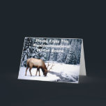 Cartes Pour Fêtes Annuelles Please Enjoy This Nondenominational Winter Scene.<br><div class="desc">Please Enjoy This Nondenominational Winter Scene. YOU HEATHÈNES !</div>