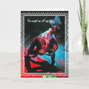 Cartes Pour Fêtes Annuelles Plongement de danseurs