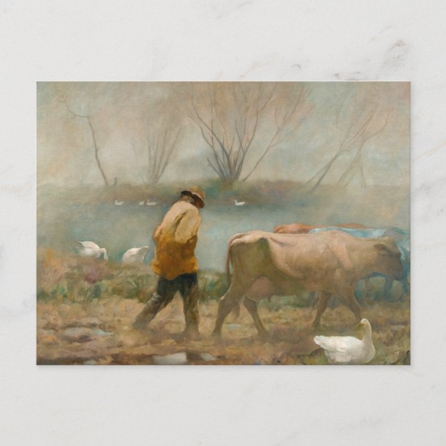 Cartes Pour Fêtes Annuelles Pluie d'avril par Newell Convers Wyeth (Devant)