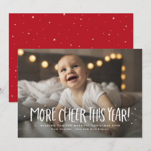 Cartes Pour Fêtes Annuelles Plus de bonne humeur cette année photo amusante No