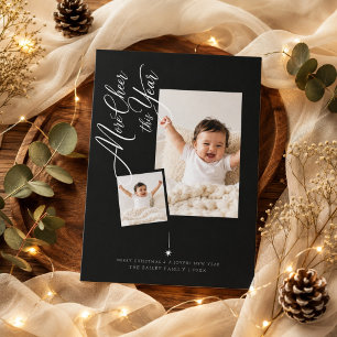 Cartes Pour Fêtes Annuelles Plus de Joie Cette Année Photo Superposée Noël 