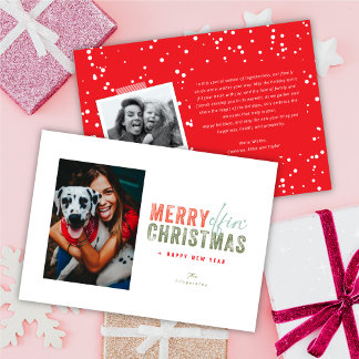 Cartes Pour Fêtes Annuelles Plus De Jours De Fête Épuisés Simple Photo De Noël