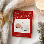 Cartes Pour Fêtes Annuelles Plus de nuits silencieuses Annonce de naissance de<br><div class="desc">Annonce de naissance de carte de Noël photo calligraphiée avec de jolis flocons de neige. Facile à personnaliser avec vos détails. Veuillez me contacter via le chat si vous avez des questions sur l'œuvre d'art ou si vous avez besoin d'une personnalisation. REMARQUE IMPORTANTE : Pour obtenir de l'aide sur les...</div>