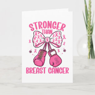 Cartes Pour Fêtes Annuelles Plus fort que le cancer du sein