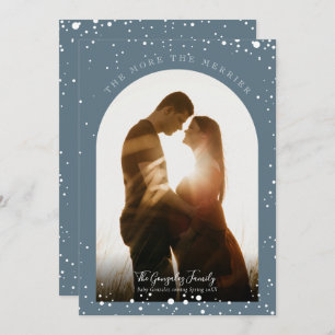 Cartes Pour Fêtes Annuelles Plus la grossesse plus Merrier Photo moderne neige