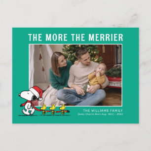 Cartes Pour Fêtes Annuelles Plus Le Merrier Est Merrier Arachides Noël Nouve