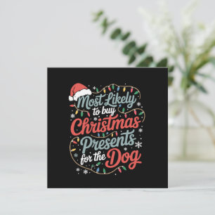 Cartes Pour Fêtes Annuelles Plus susceptible d'acheter des cadeaux de Noël pou