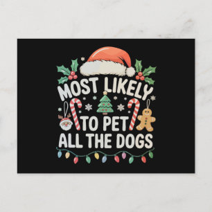 Cartes Pour Fêtes Annuelles Plus Susceptible de Caresser Tous les Chiens Noël