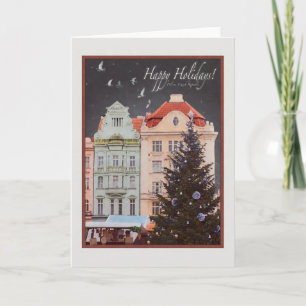 Cartes Pour Fêtes Annuelles Plzen - arbre de Noël (WR)