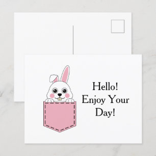 Cartes Pour Fêtes Annuelles Pocket Pet Bunny Personnaliser