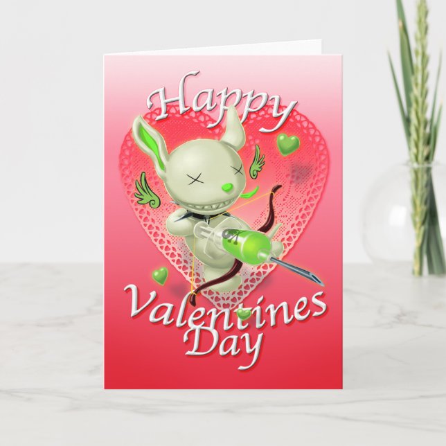 Cartes Pour Fêtes Annuelles Poe l'adieu à la marionnette Valentine (Devant)