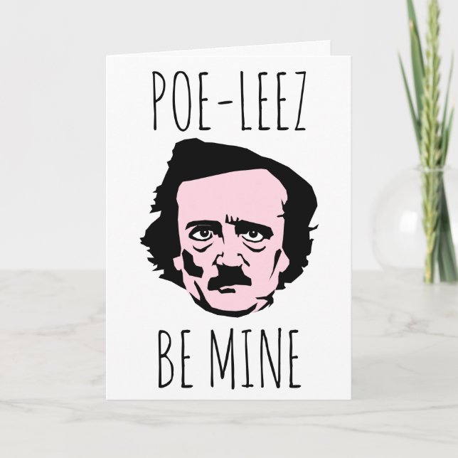 Cartes Pour Fêtes Annuelles Poe Leez Be Mine Valentine (Devant)