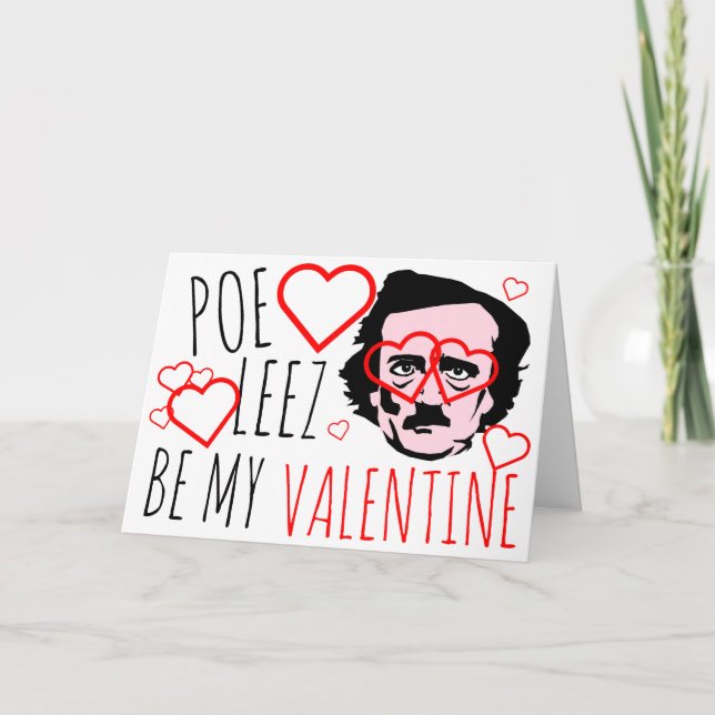 Cartes Pour Fêtes Annuelles Poe Leez Soyez MON Valentin (Devant)