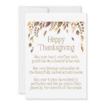 Poème bon thanksgiving