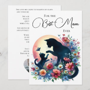 Cartes Pour Fêtes Annuelles Poème de la Fête des Mères, Meilleure Maman Jamais