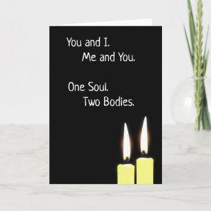 Cartes Pour Fêtes Annuelles Poème Twin Flame Soulmates