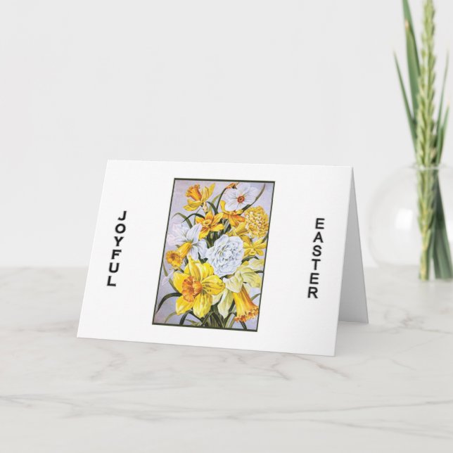Cartes Pour Fêtes Annuelles Poèmes et prières de Pâques - Narcisse (Devant)