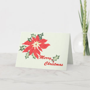Cartes Pour Fêtes Annuelles Poinsettia