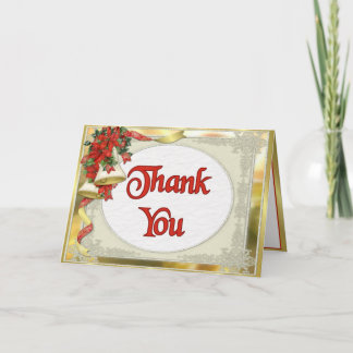 Cartes Pour Fêtes Annuelles Poinsettia Bells