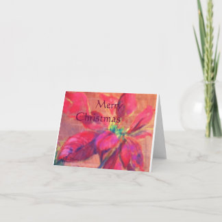 Cartes Pour Fêtes Annuelles Poinsettia de vacances de Noël