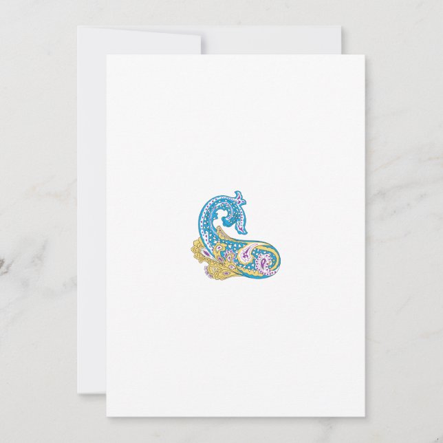 Cartes Pour Fêtes Annuelles Point, Sherpa Blue, Design de sable doré (Devant)