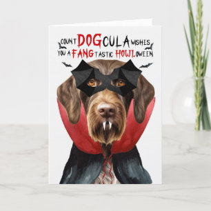Cartes Pour Fêtes Annuelles Pointeur de cheveux filaire Chien amusant nombre D