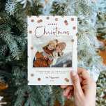 Cartes Pour Fêtes Annuelles Points Confetti Joyeux Noël 2 Photo<br><div class="desc">Cartes photo de Noël imprimées sur mesure avec un simple modèle do-it-yourself pour la personnalisation. Ce design chic et minimaliste présente un habillage de points confettis avec un faux look de feuille de cuivre. Ajoutez votre photo de famille, votre salutation personnelle, vos noms et l'année. Utilisez les outils de conception...</div>