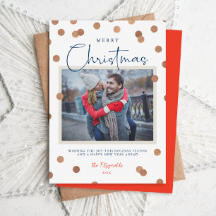 Cartes Pour Fêtes Annuelles Points Confetti Joyeux Noël Photo