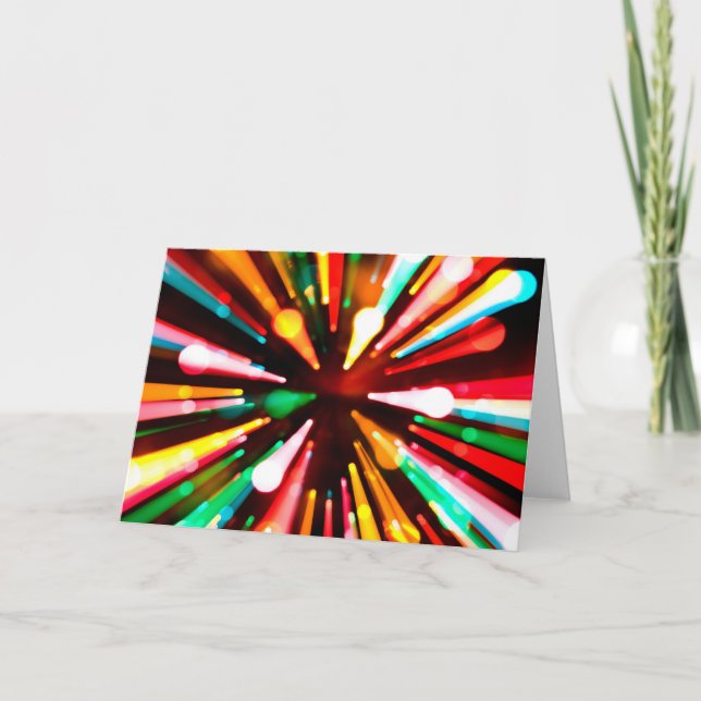 Cartes Pour Fêtes Annuelles Points des lumières (Devant)