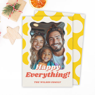 Cartes Pour Fêtes Annuelles Points Rétro Joyeux Tout Élégant Photo Amusante