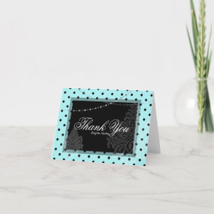 Cartes Pour Fêtes Annuelles Pois bleu