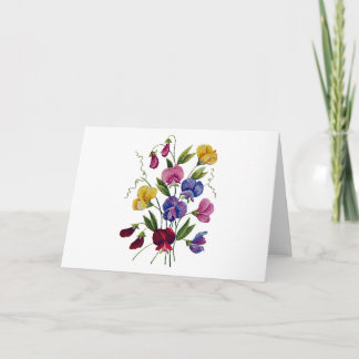 Cartes Pour Fêtes Annuelles Pois doux colorés