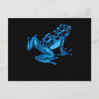 Cartes Pour Fêtes Annuelles Poison Dart Frog Blue Funny Wild Animal Lover