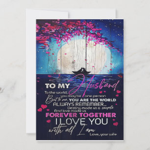 Cartes Pour Fêtes Annuelles Poison de To My Husband Birthday   Letter to Husba