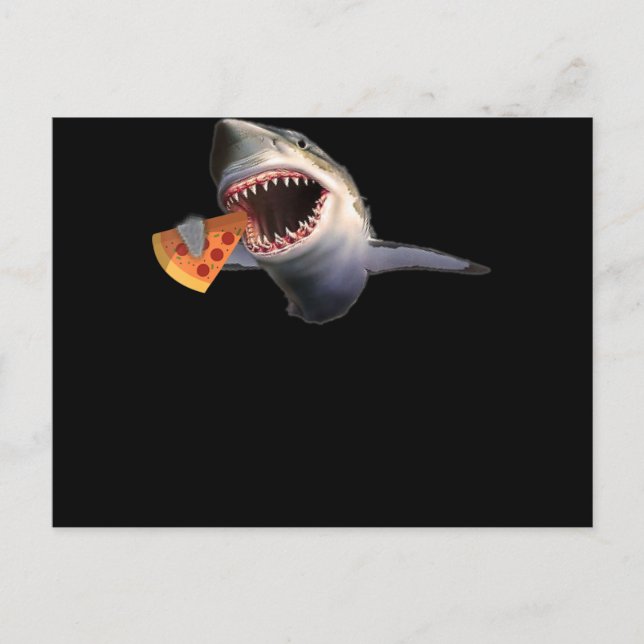 Cartes Pour Fêtes Annuelles Poisson de requin Pizza Amateurs de requins Dons a (Devant)