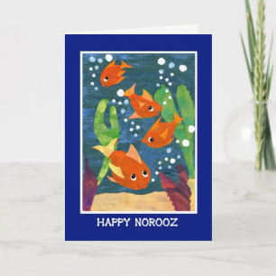 Cartes Pour Fêtes Annuelles Poisson rouge de Norooz pendant la nouvelle année