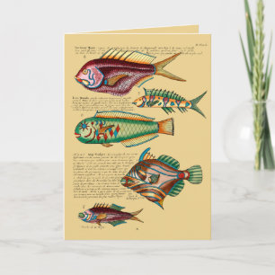 Cartes Pour Fêtes Annuelles Poisson rouge et amis