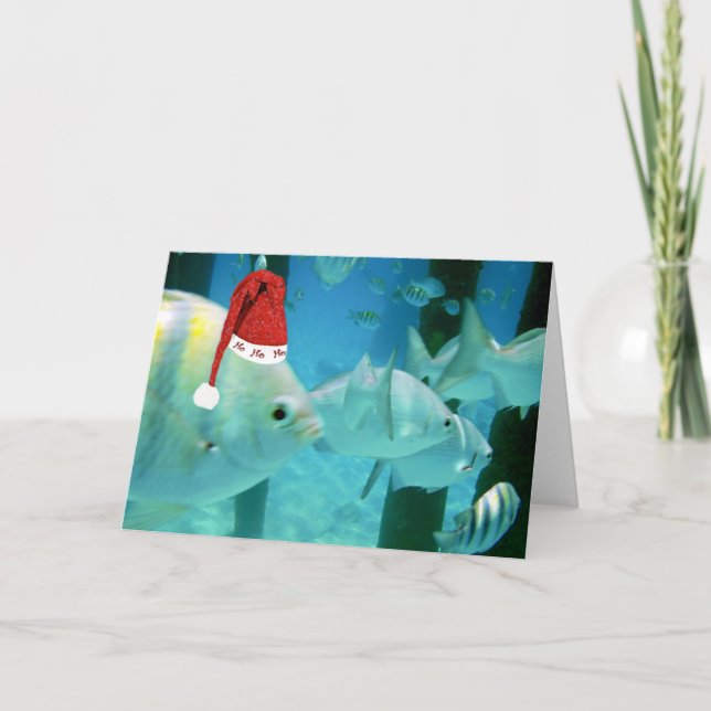 Cartes Pour Fêtes Annuelles Poissons tropicaux de HoHoHo (Devant)